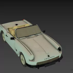 Convertible Car Triumph Spitfire Mk2 3d model