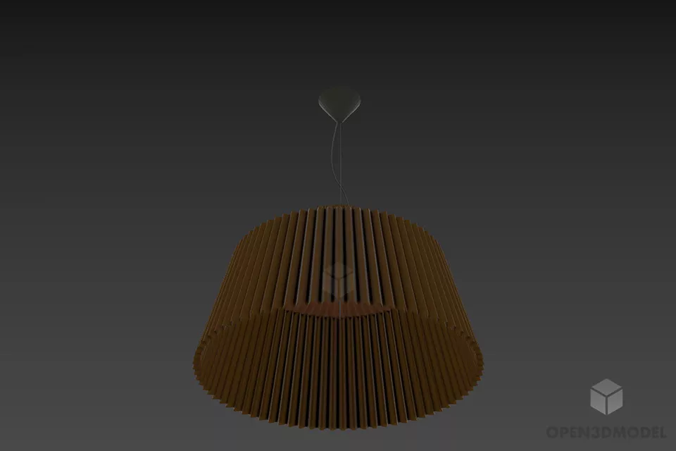 Small Table Lamp Cylinder Shade 3d model