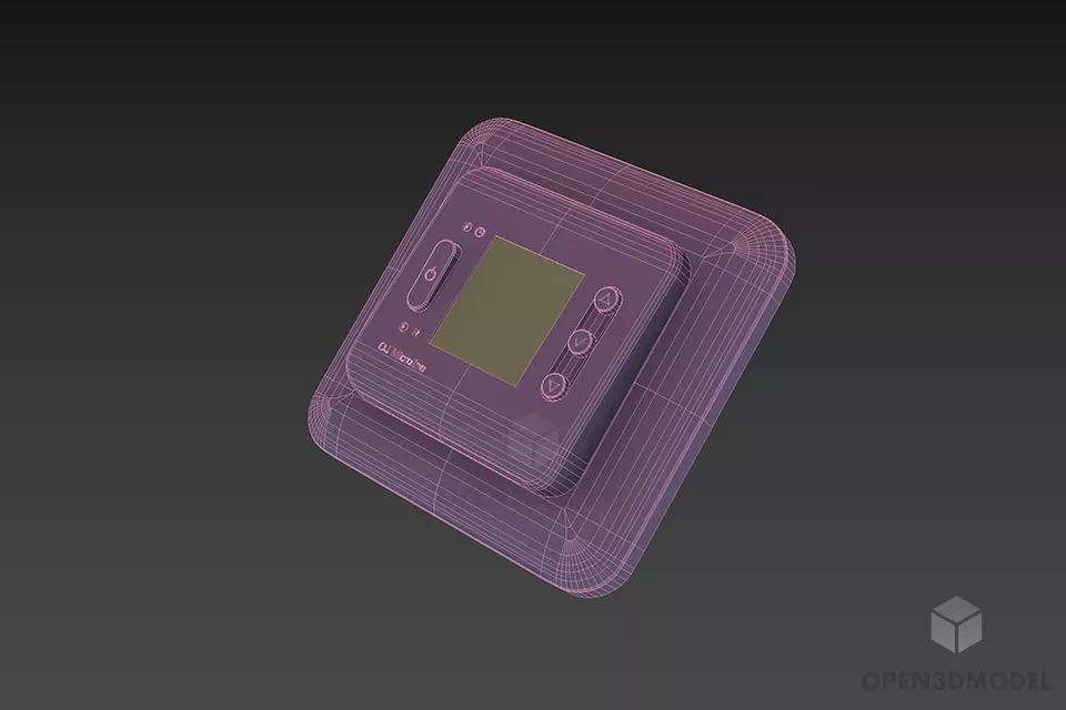 Ac Thermostat Electronic Gadget 3d model 2