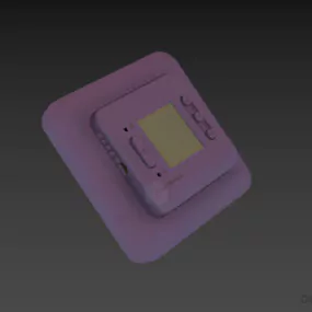 Ac Thermostat Electronic Gadget 3d model