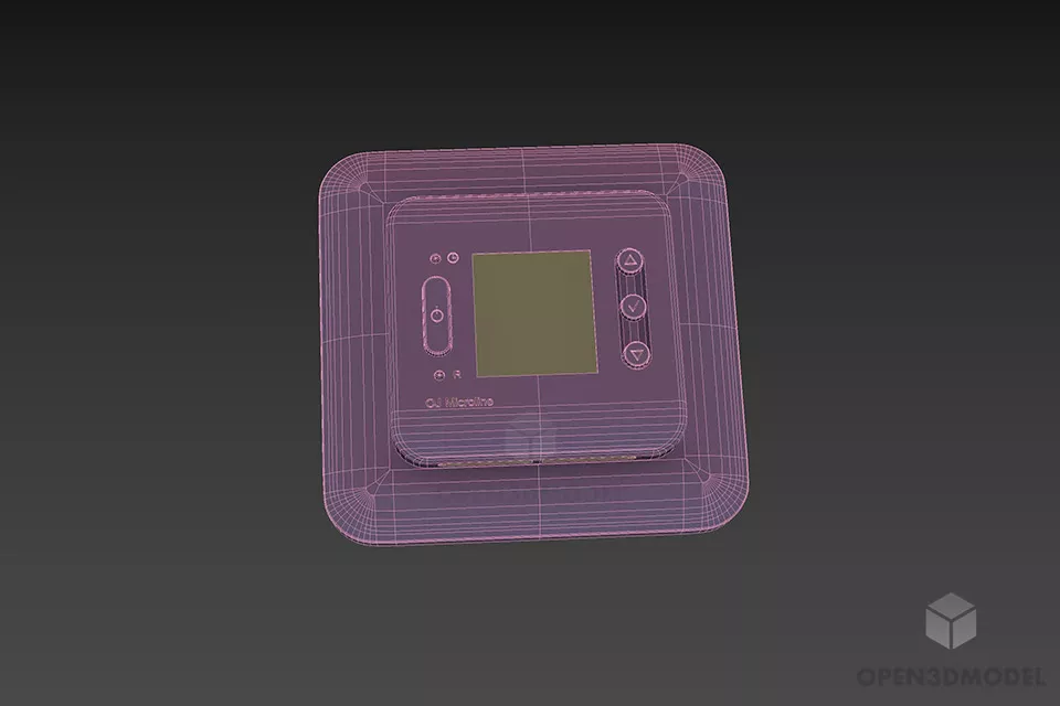 Ac Thermostat Electronic Gadget 3d model 3