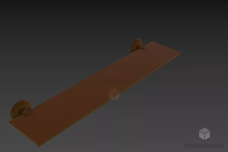 Towel Rack Round Shape 3d model