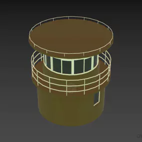 Watch Tower Polices, Street Tower 3d model