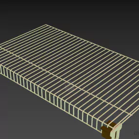 Inox Shelf For Bathroom 3d model
