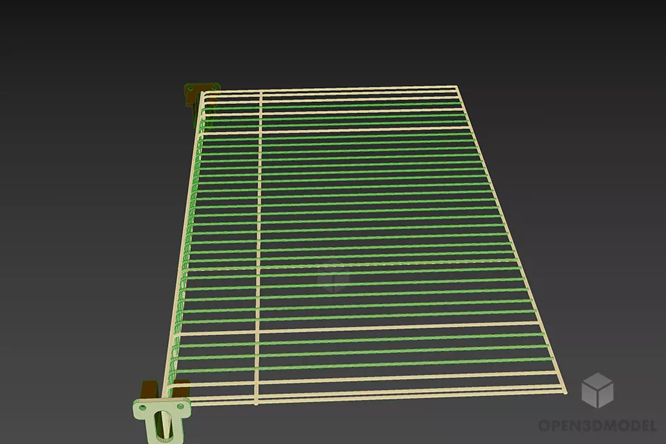 Inox Shelf For Bathroom 3d model 3
