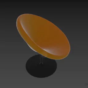 Modern Relax Armchair Ayman, Fixed Leg 3d model