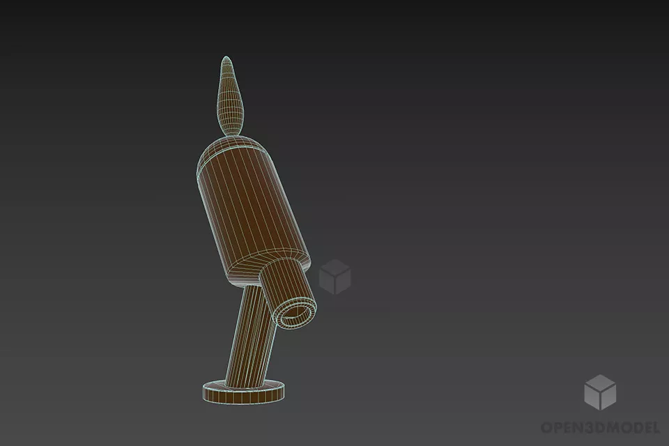 Decoration Inox Faucet Classic 3d model 3