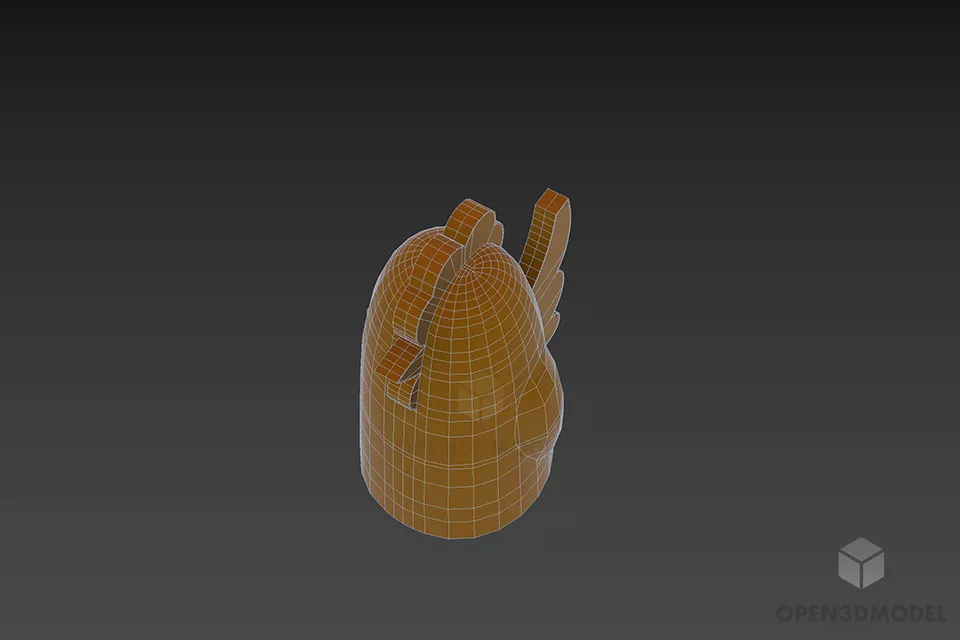 Rock Stone Sculpture 3d model 2