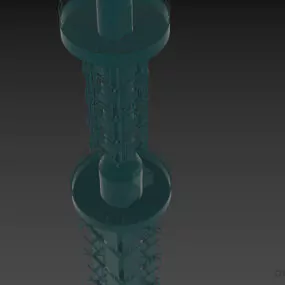 Household Equipment Antenna With Cover 3d model