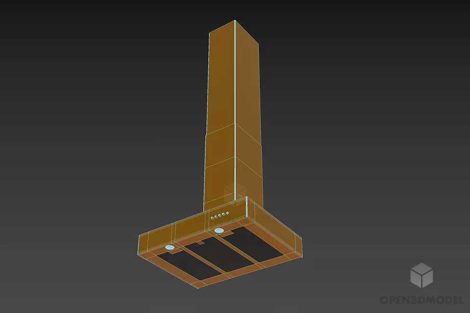 Modern Kitchen Vent 3d model 3