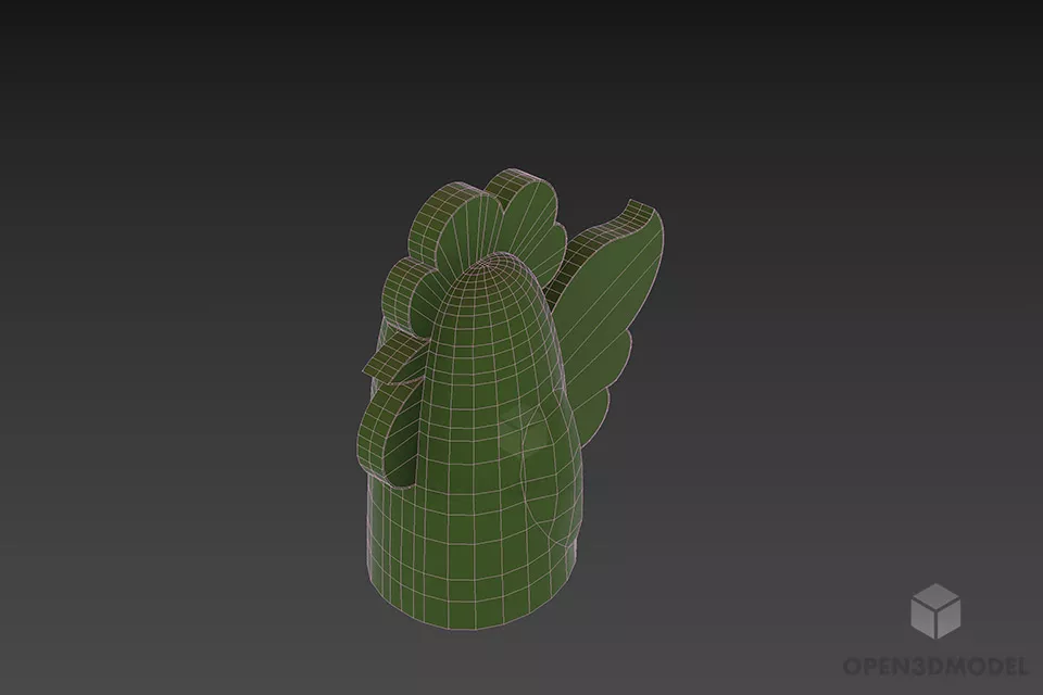 Roaster Sculpture 3d model 2