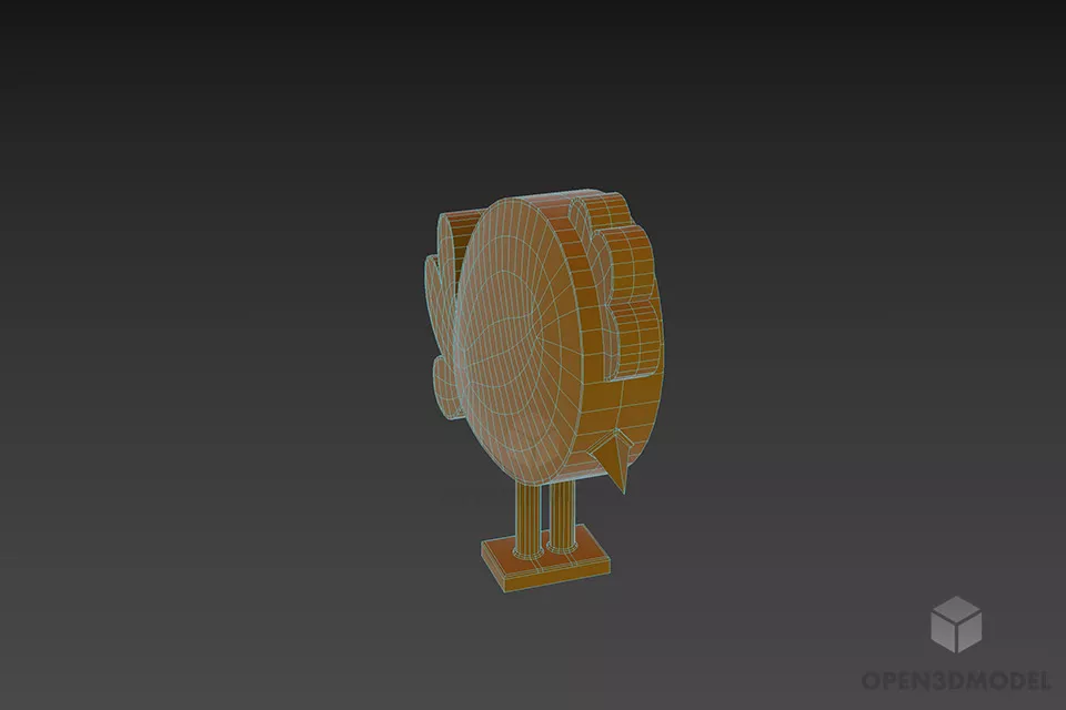 Outdoor Chicken Shape Sculpture 3d model 3