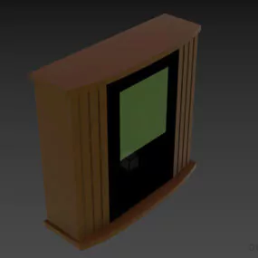 Electric Fireplace Stone Cover 3d model