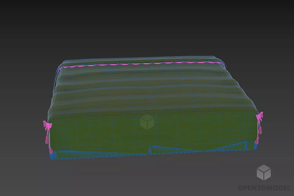 Bedroom Accessories Mattress Veil 3d model 3