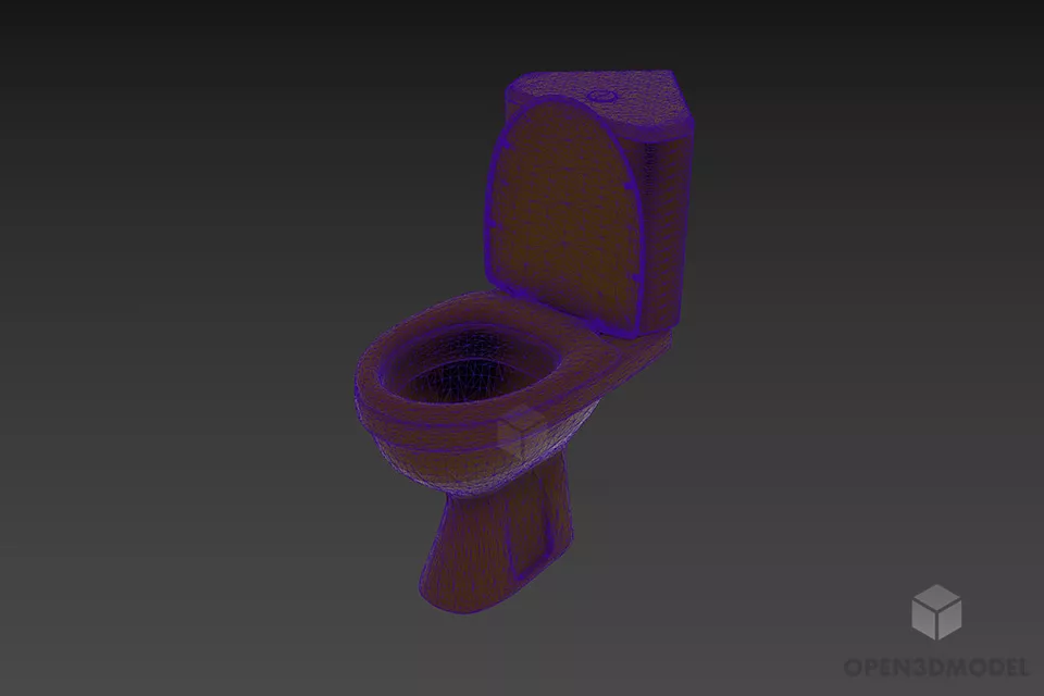 Toilet Accessories Lavatory Kolor 3d model 2