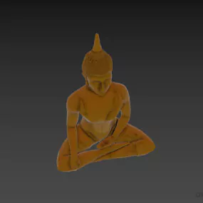 Thai Buddha Statue 3d model