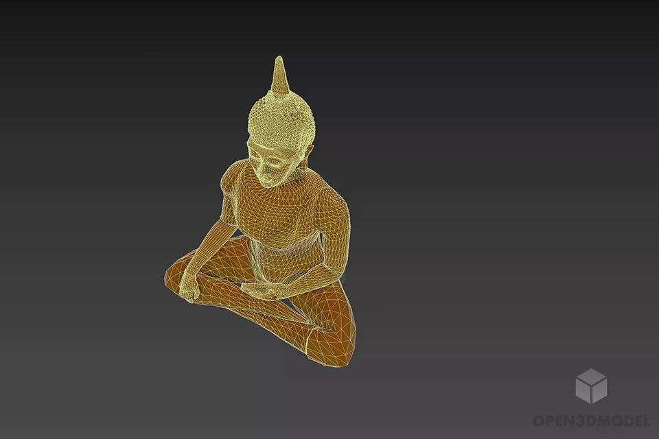 Thai Buddha Statue 3d model 3