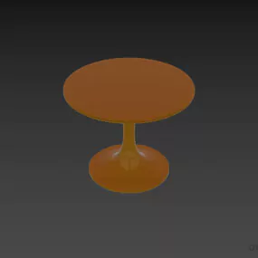 Glass Round Table Modernism Furniture 3d model