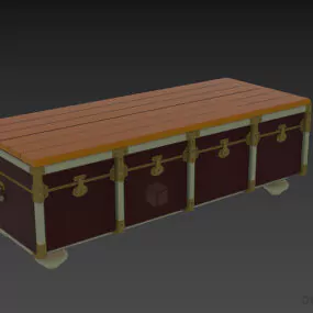 Chest Bench 3d model