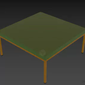 Rectangular Table, Coffee Table 3d model