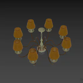 Antique Pendant Lamp Paralum 3d model