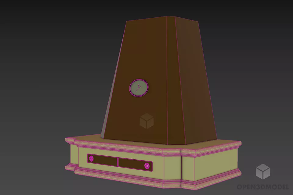 Kitchen Hood Classic Vent 3d model 2