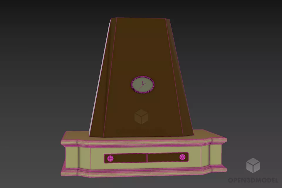 Kitchen Hood Classic Vent 3d model 3