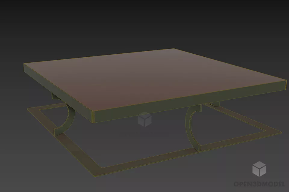 Marble Table, Coffee Table 3d model 2