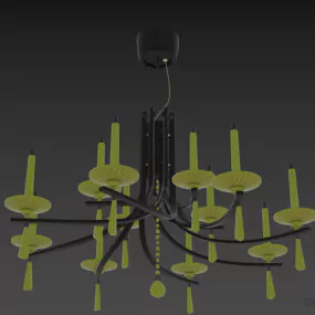Elegant Orion Pendant Lamp 3d model