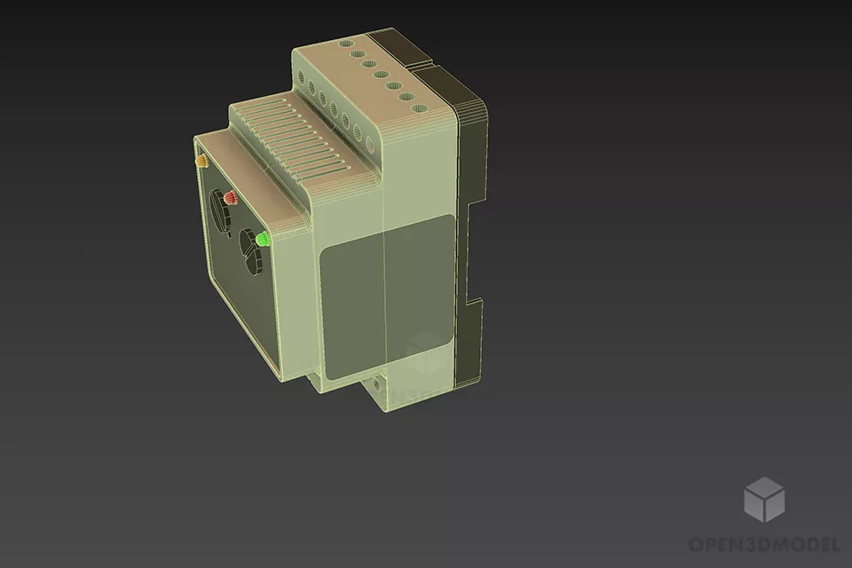 Thermostat Control 3d model 2