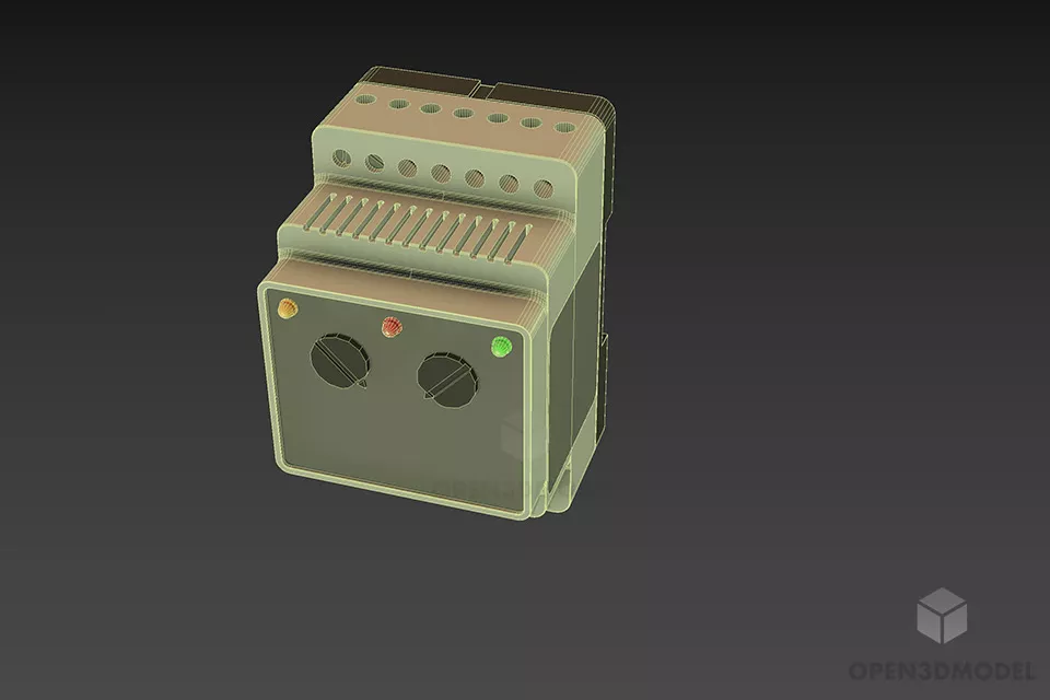 Thermostat Control 3d model 3