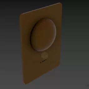 Vent With Sphere Shape Center 3d model