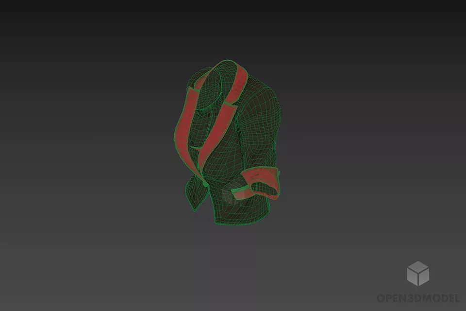 Suit For Office Women 3d model 2
