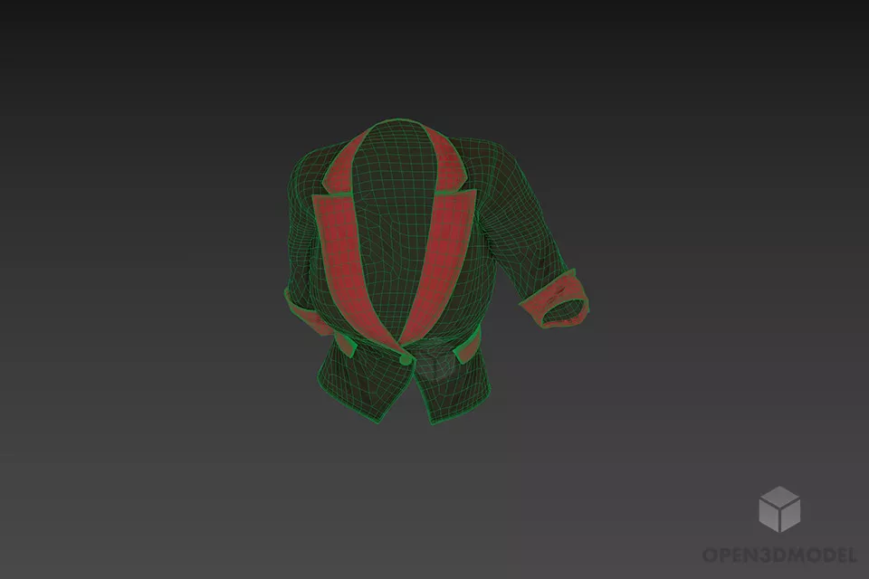 Suit For Office Women 3d model 3