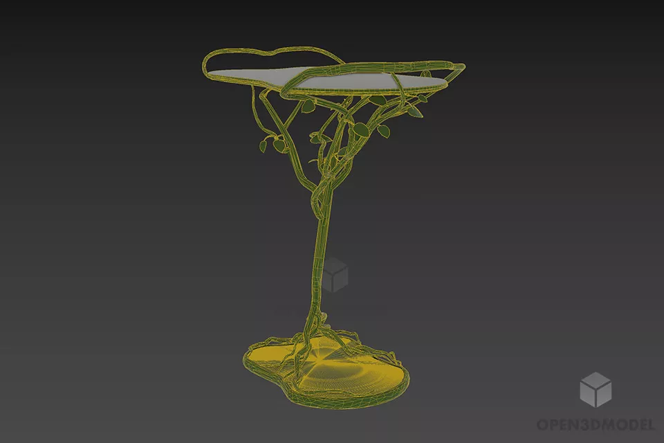 Branch Table Style, Decorative Table 3d model 2