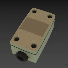 Small Thermostat Etf Plastic Cover 3d model