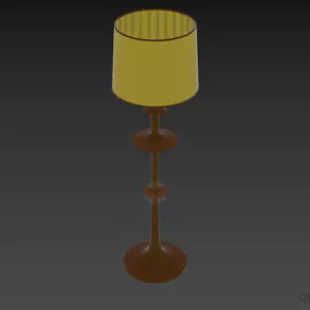 Hotel Torchere Lamp With Inox Holder 3d model