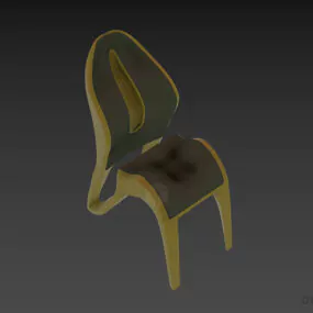 Modernism Plastic Chair Benjamin 3d model
