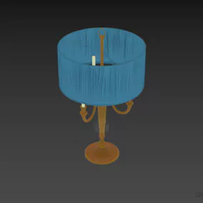 Hotel Table Lamp With Classic Stand 3d model