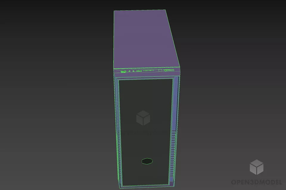 Case Cooler Master Atx Size 3d model 3