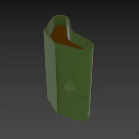 Sconce Lamp Curved Blur Shade 3d model