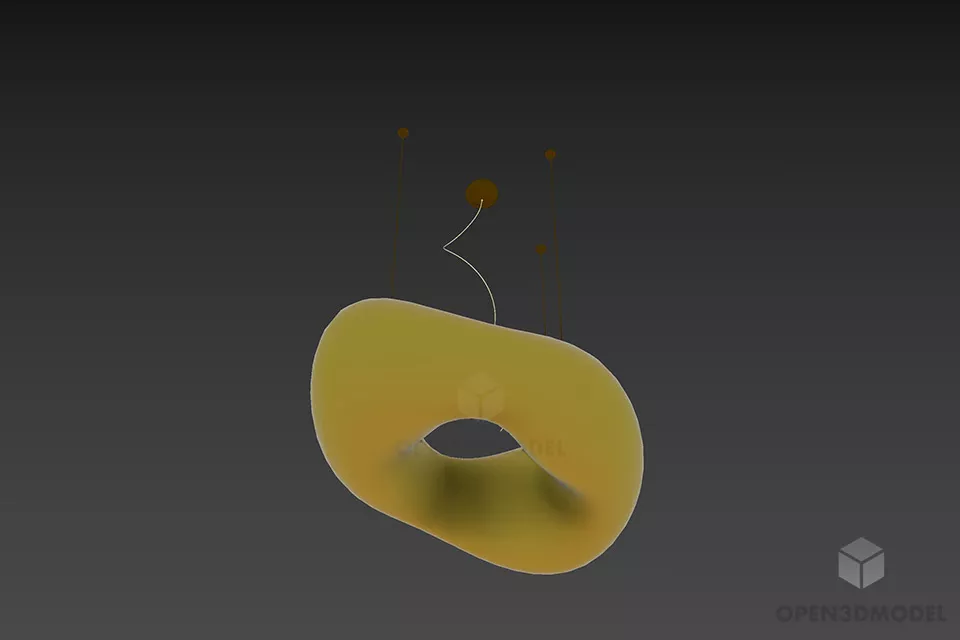 Candle Chandelier Lamp Julier 3d model