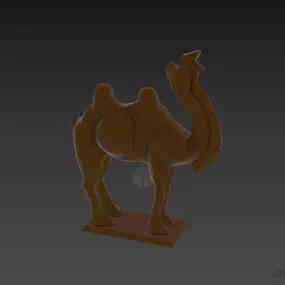 Figurine Camel Animal 3d model