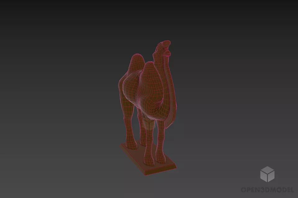 Figurine Camel Animal 3d model 3