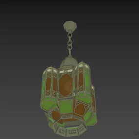 Stalen Scone Lamp Hangende Stijl 3D-model