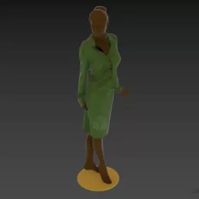 Mannequin Business Girl In Office Dress 3d model