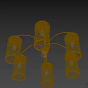 Pendant Lamp Forged, Lantern Lamp 3d model