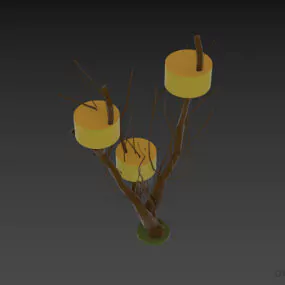 Tree Lamp, Decorative Lamp 3d model