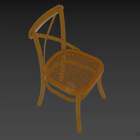 Wooden Chair Dialmar 3d model