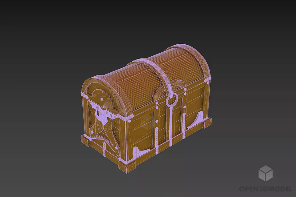 Pirate Chest 3d model 2